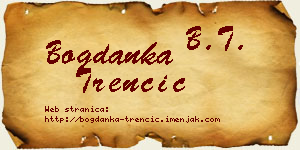Bogdanka Trenčić vizit kartica